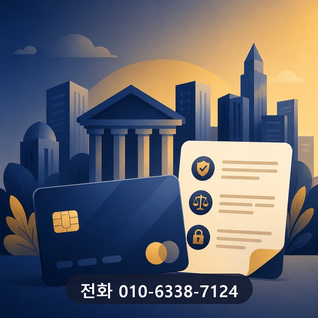 신용카드 현금화 대행사 카드사 약관 확인 이미지 · 문의 010-6338-7124