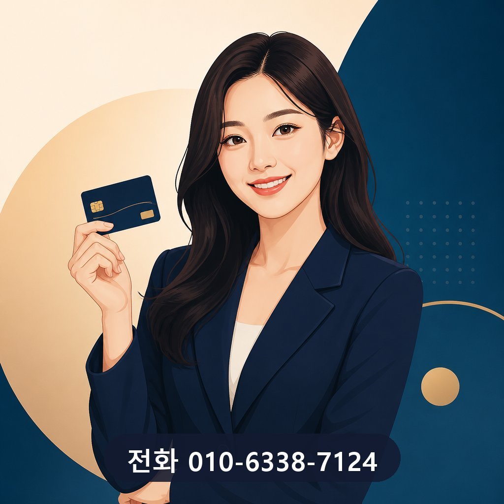 신용카드 현금화 대행사 대표 이미지 · 문의 010-6338-7124
