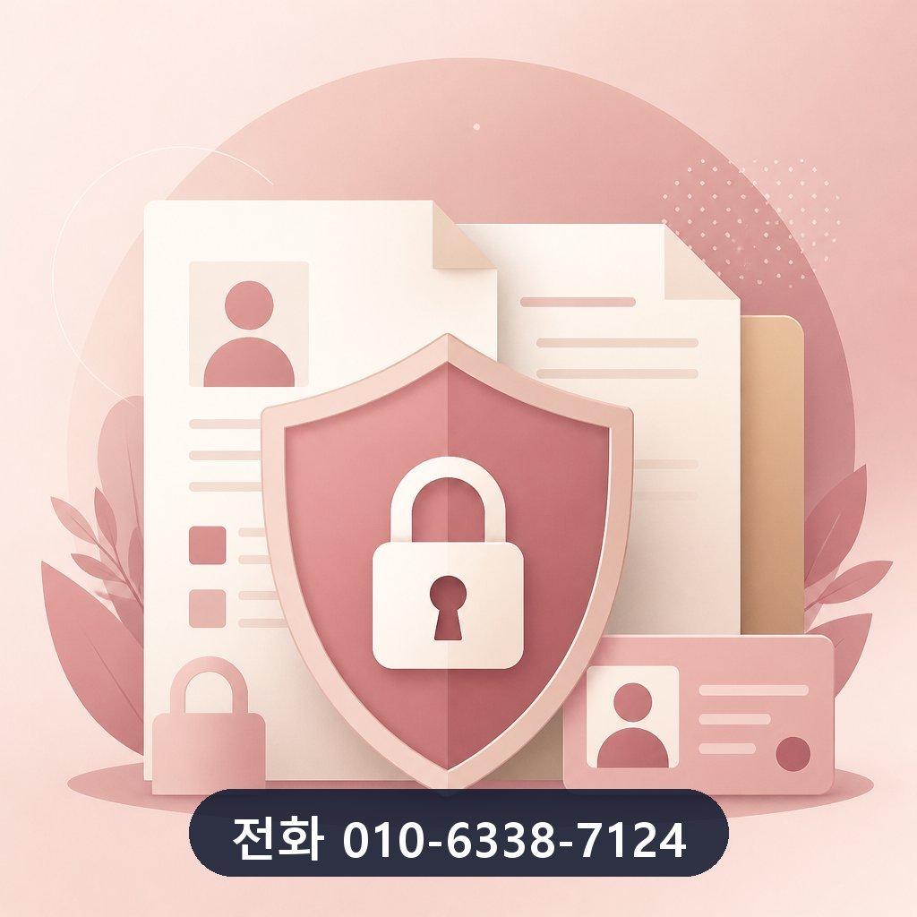 신용카드 현금화 대행사 개인정보 보호 이미지 · 문의 010-6338-7124